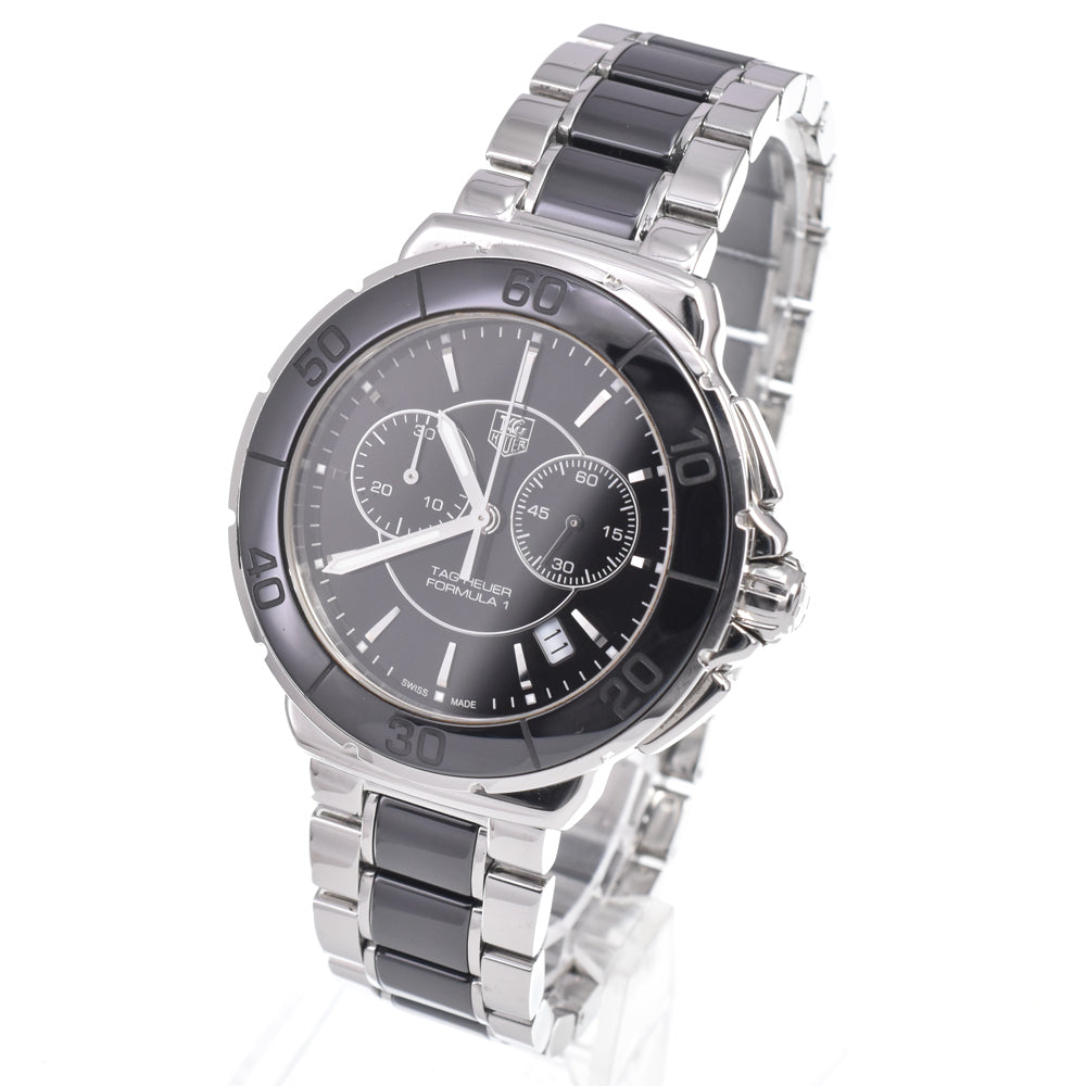 Tag Heuer Formula 1 Chronograph Quartz Stainless Steel And Ceramic Watch (Pre-Owned)