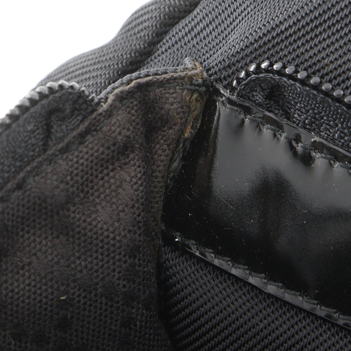 Gucci Sherry Bamboo Nylon Black Nylon Shoulder Bag Bag (Pre-Owned)