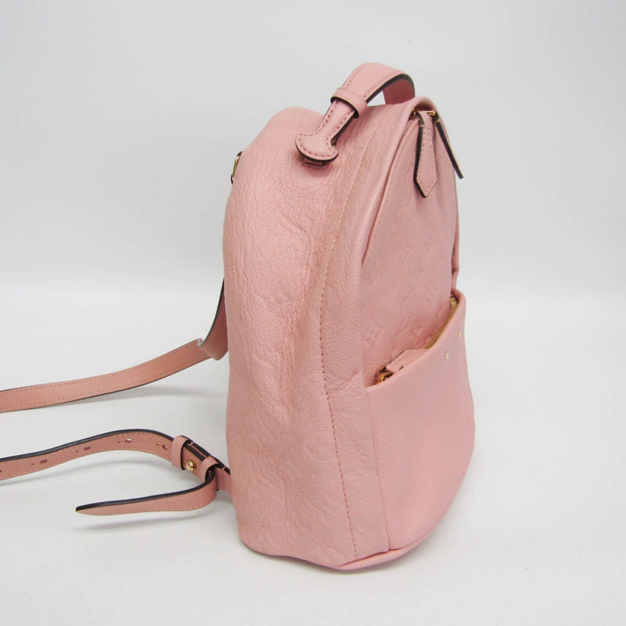 Louis Vuitton Sorbonne Monogram Empreinte Leather Pink Leather Backpack Bag (Pre-Owned)
