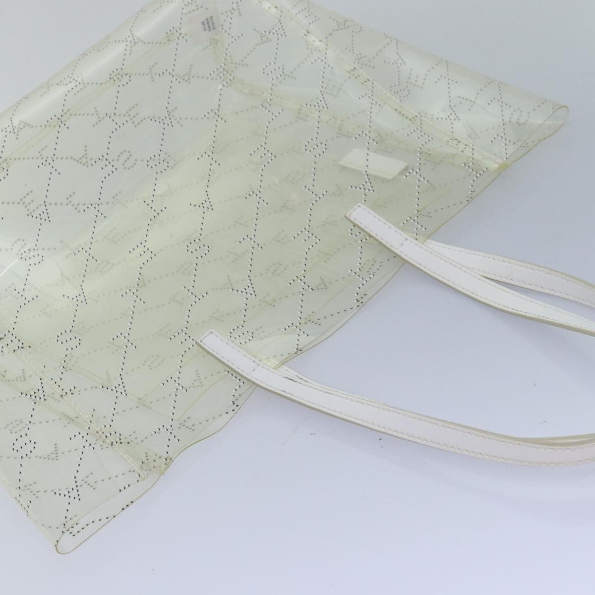 Stella Mccartney Logo Shopping Tote Vinyl Clear Plastic Tote Bag Bag (Pre-Owned)