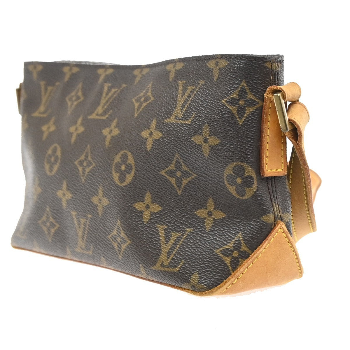 Louis Vuitton Trotteur Monogram Canvas Brown Canvas Shoulder Bag Bag (Pre-Owned)