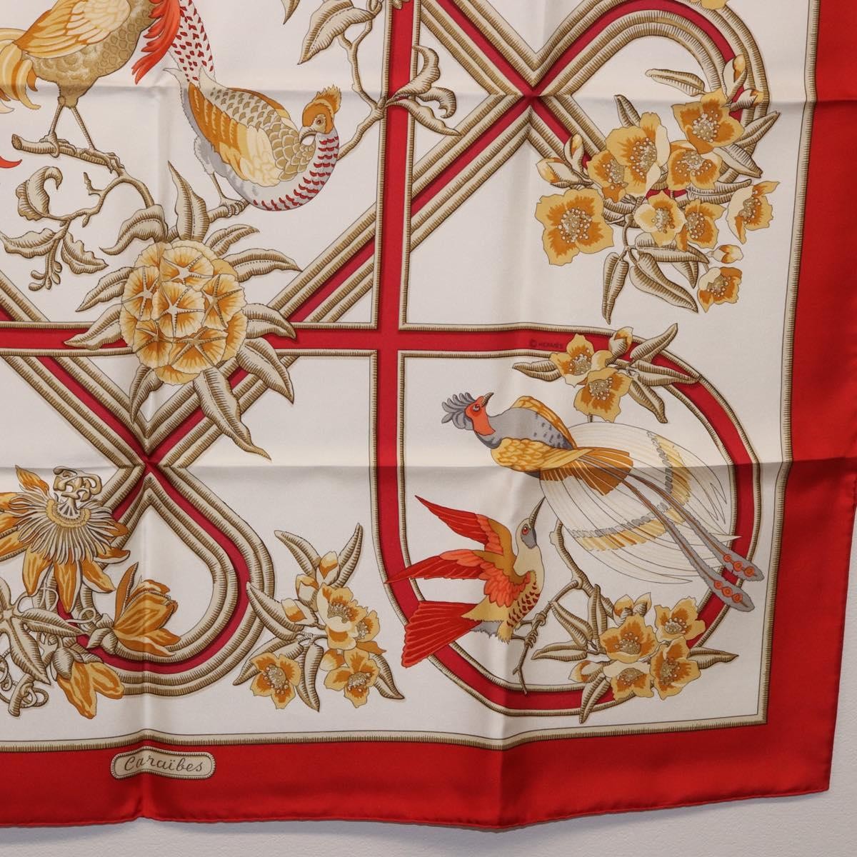 Hermes Carré 90 Silk Multicolor Red Silk Scarve & Shawl Accessory (Pre-Owned)