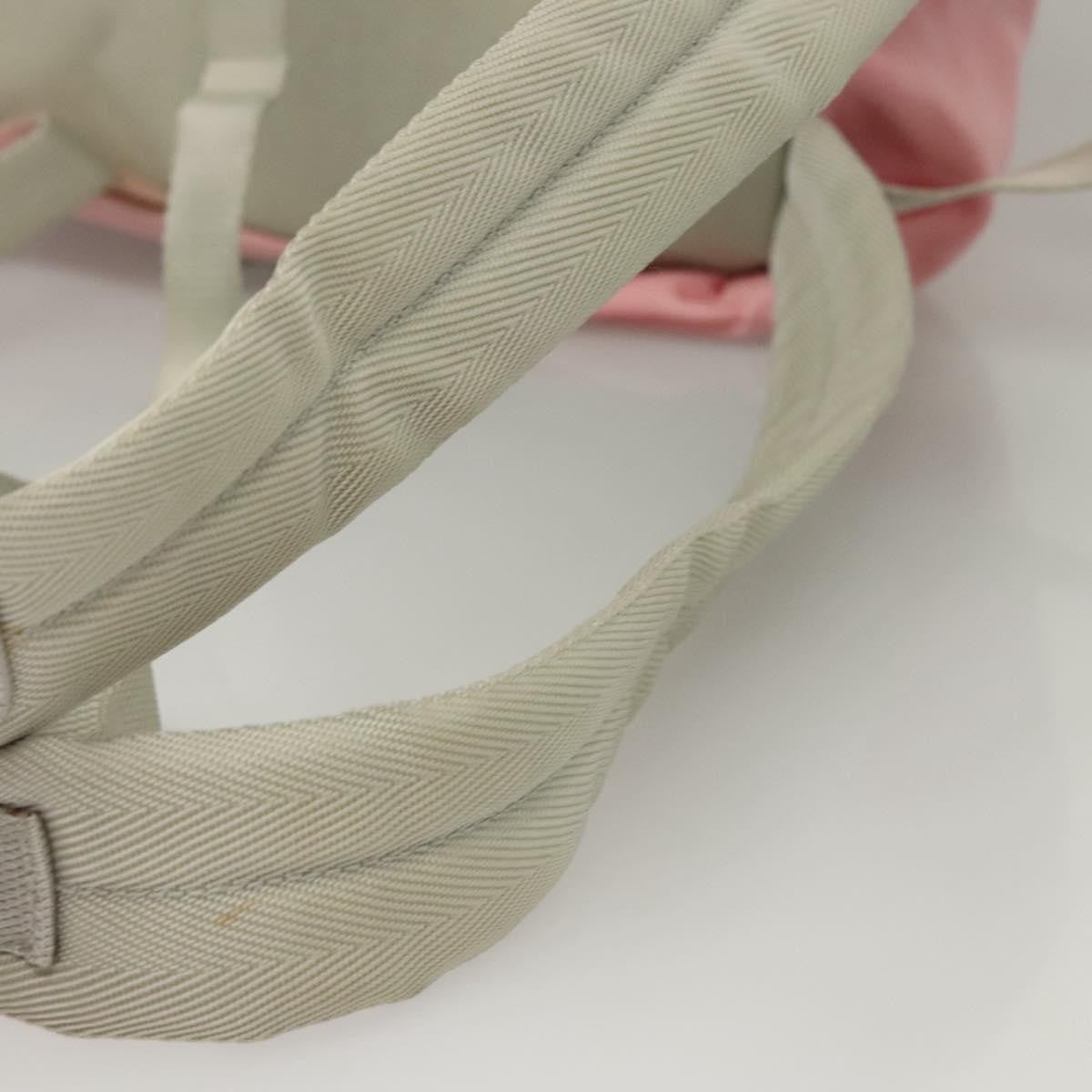 Prada Single Buckle Pocket Tessuto Pink Nylon Backpack Bag (Pre-Owned)