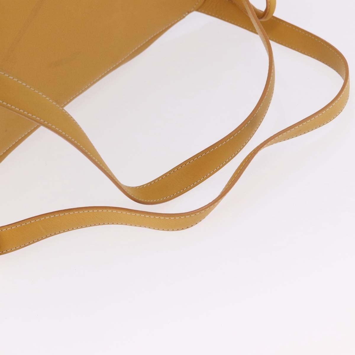 Loewe Anton Leather Yellow Leather Backpack Bag (Pre-Owned)