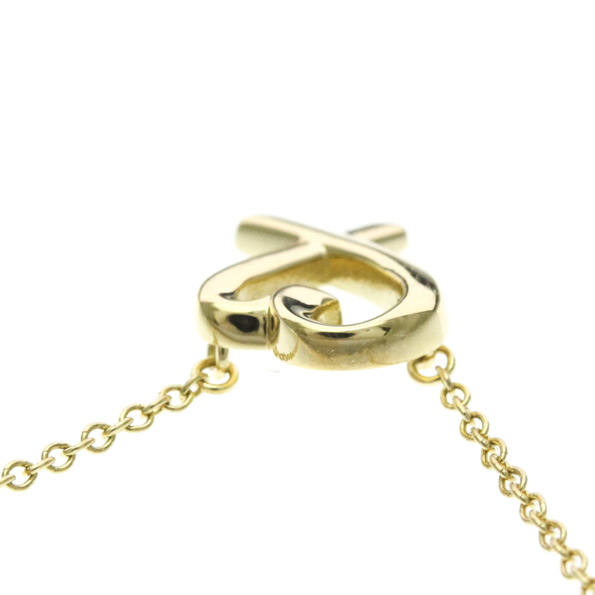 Tiffany & Co. Paloma Picasso Loving Heart Pendant 18K Yellow Gold Gold Yellow_Gold Necklace Jewelry (Pre-Owned)