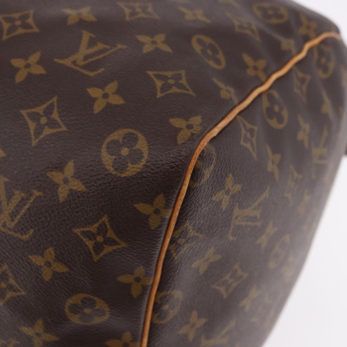 Louis Vuitton Keepall Monogram Brown Canvas Travel Bag Bag (Pre-Owned)