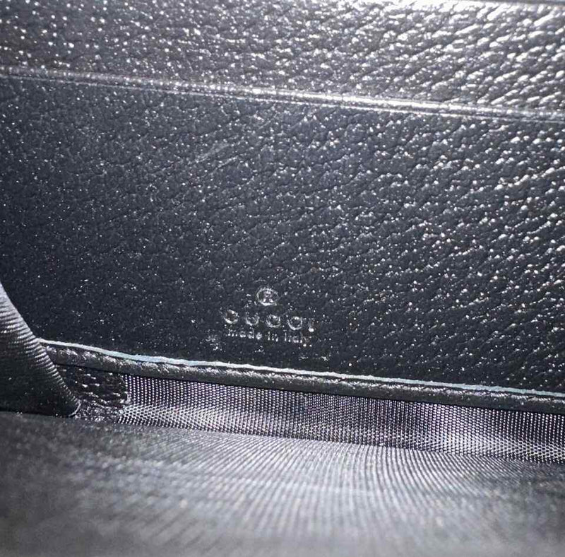 Gucci Unisex Black/Rainbow Supreme GG Leather Psychedelic Zip Around Wallet