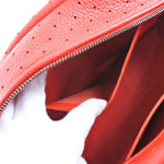 Bottega Veneta Intrecciato Red Leather Handbag (Pre-Owned)