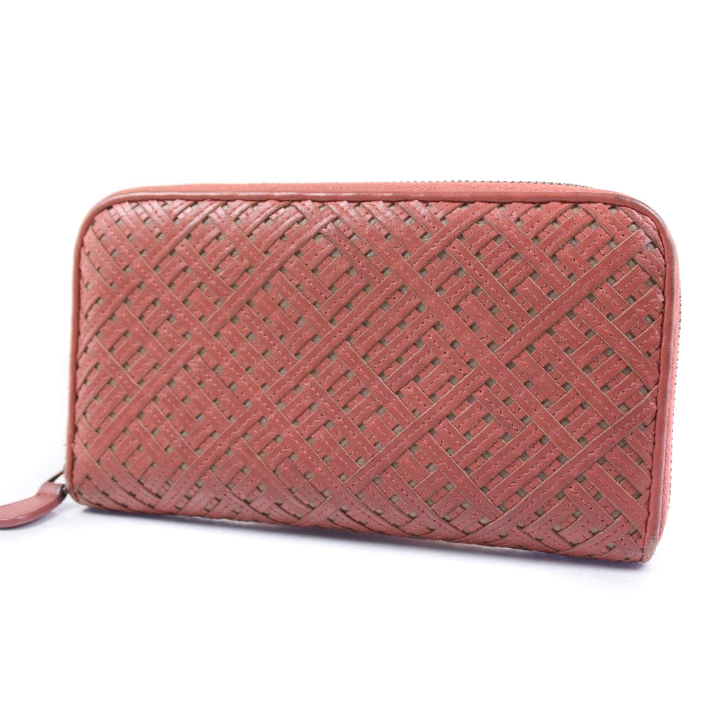 Bottega Veneta Intrecciato Brown Leather Wallet  (Pre-Owned)