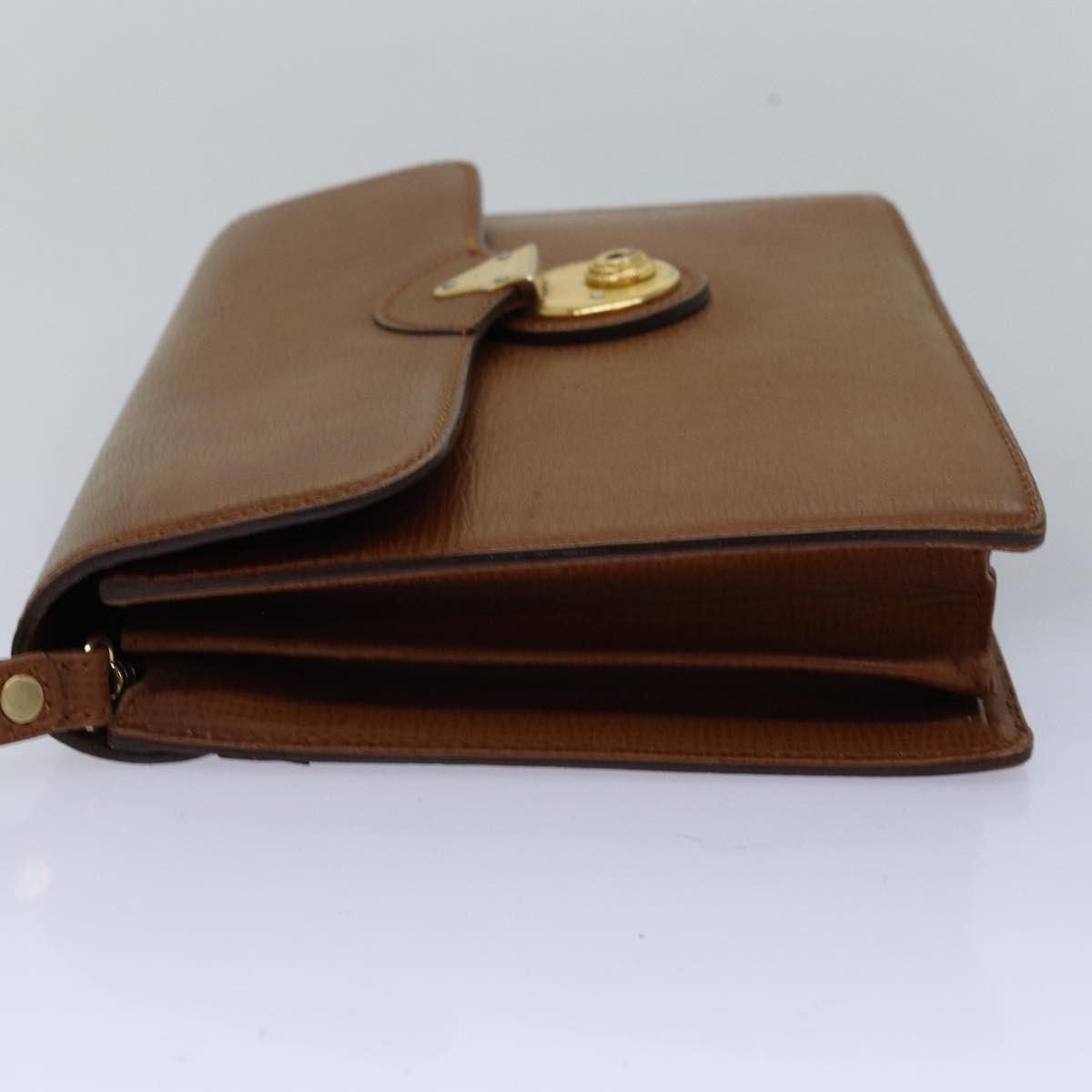 Burberry Vintage Leather Brown Leather Clutche & Pouche Bag (Pre-Owned)