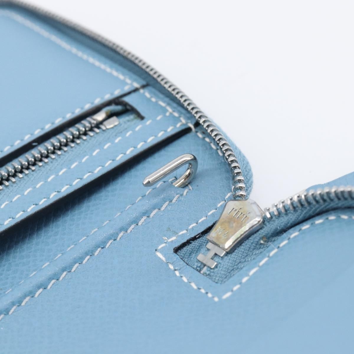 Hermes Vision Ii Agenda Epsom Blue Leather Wallets Accessory (Pre-Owned)