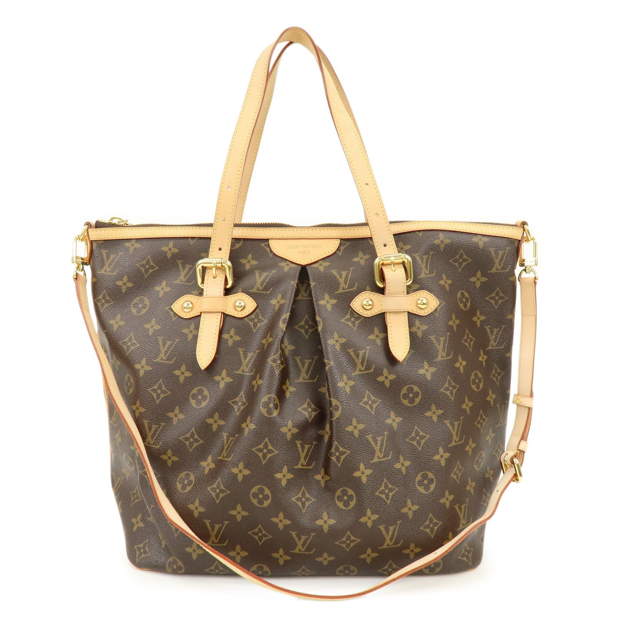 Louis Vuitton Palermo Monogram Canvas Brown Canvas Handbag (Pre-Owned)