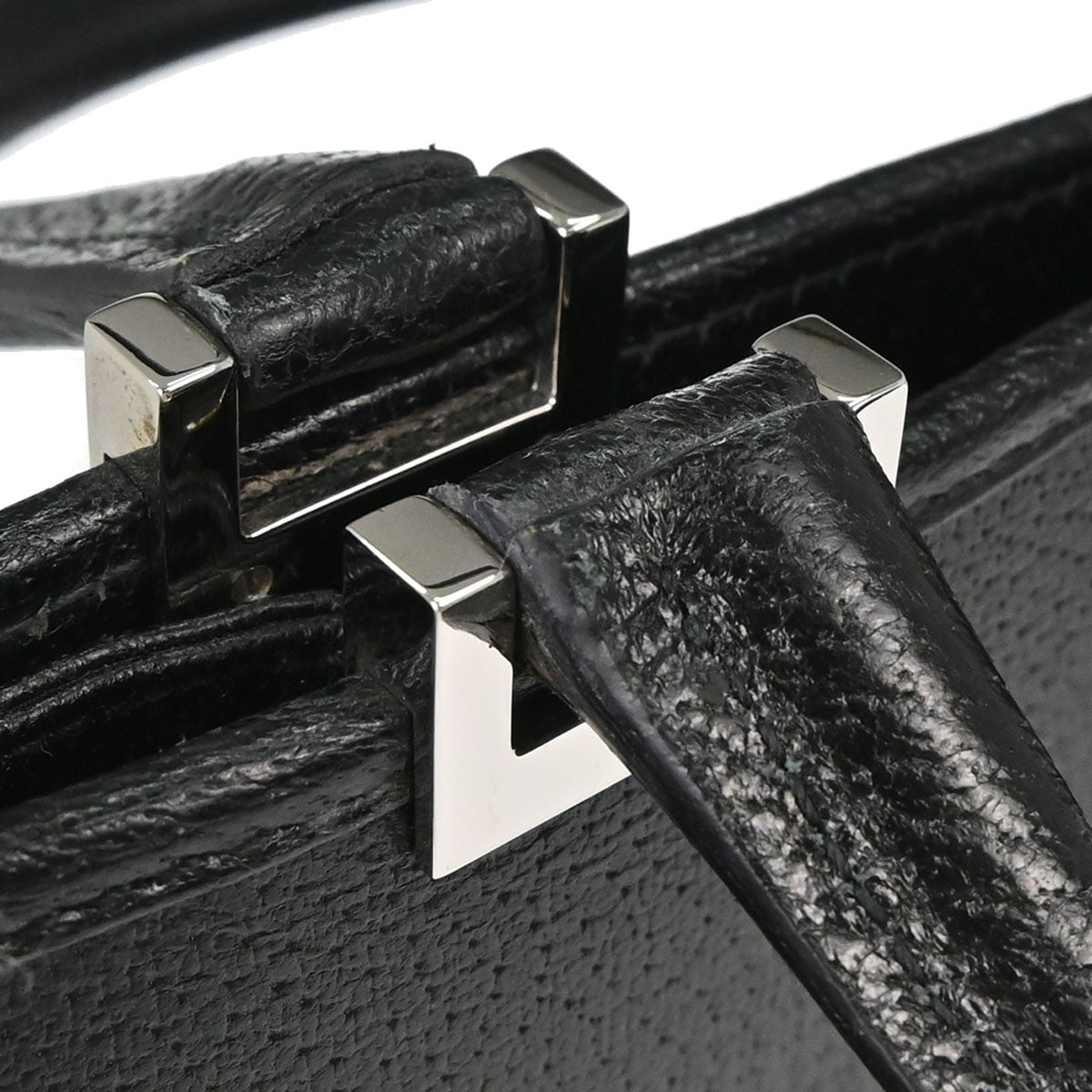 Gucci Jackie Soft Leather Black Leather Tote Bag Bag (Pre-Owned)