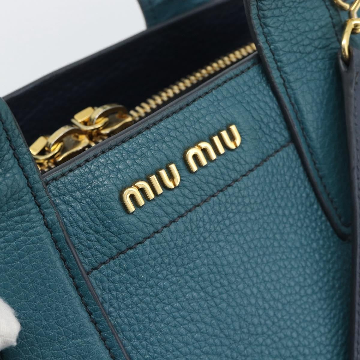 Miu Miu Vintage Leather Green Leather Handbag (Pre-Owned)