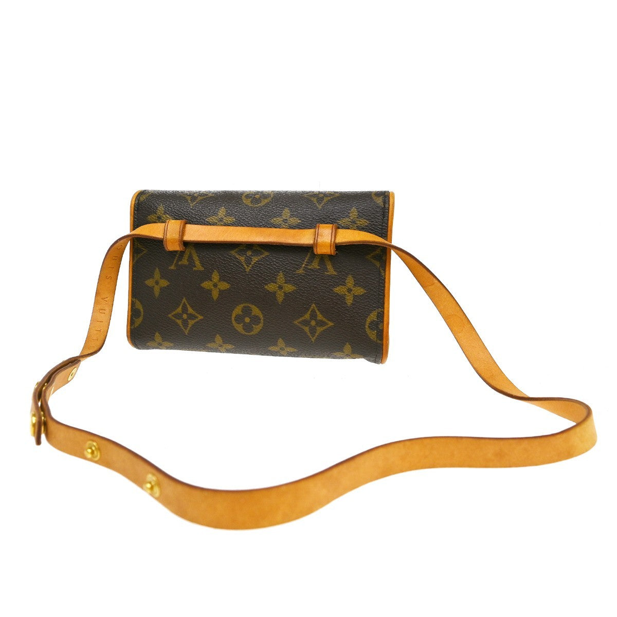 Louis Vuitton Florentine Waist Monogram Canvas Brown Canvas Clutche & Pouche Bag (Pre-Owned)