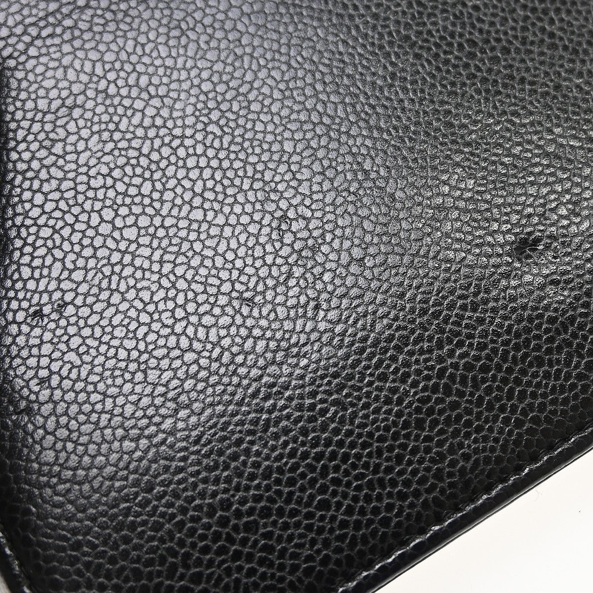 Chanel Wallet On Chain Caviar Black Leather Clutche & Pouche Bag (Pre-Owned)