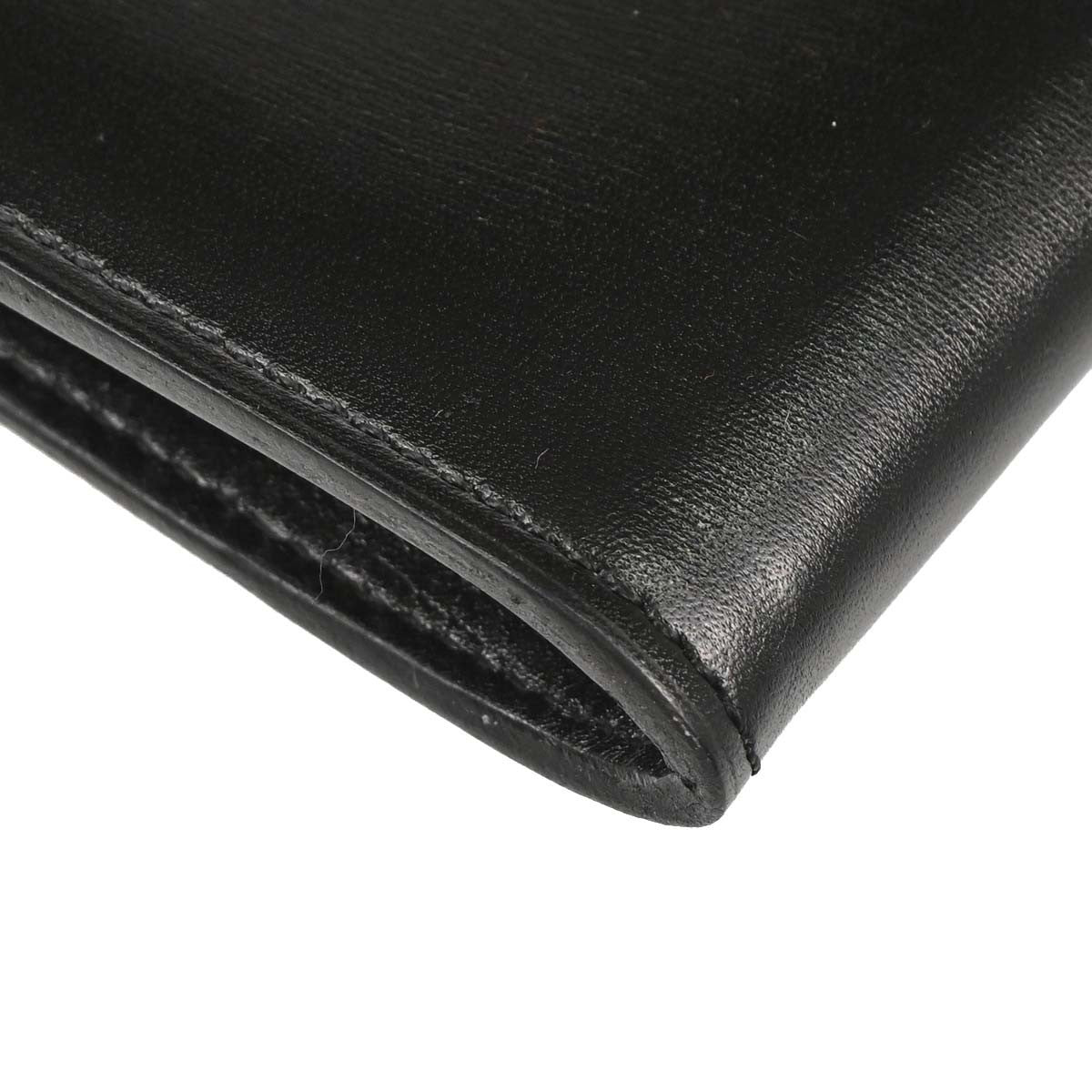 Hermes Onimaitou Pochette Box Calf Black Leather Clutche & Pouche Bag (Pre-Owned)