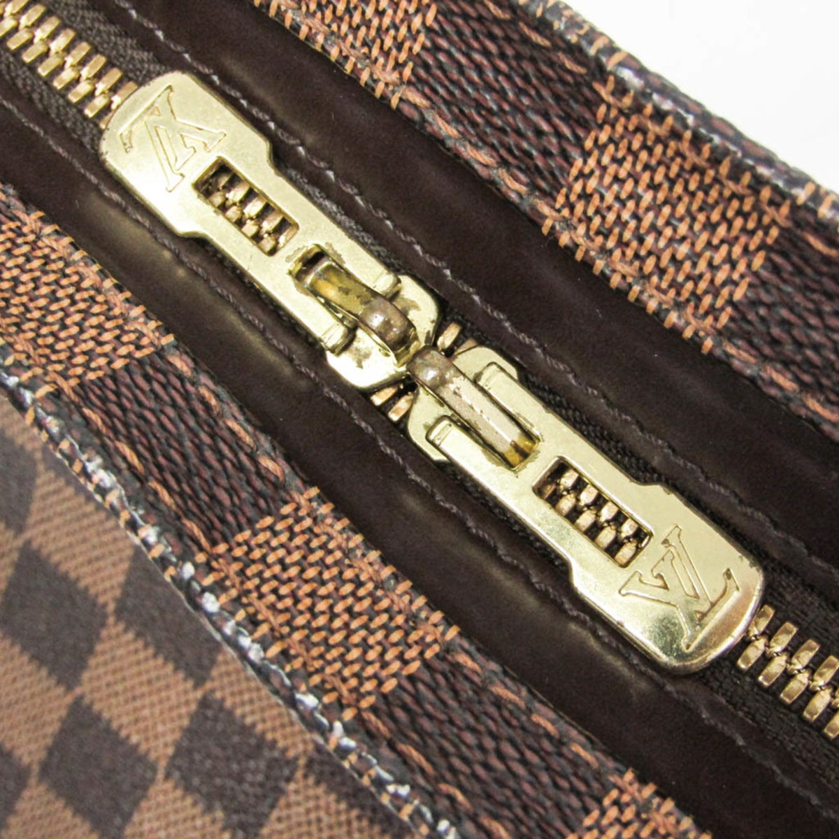 Louis Vuitton Chelsea Damier Ebene Brown Canvas Tote Bag Bag (Pre-Owned)