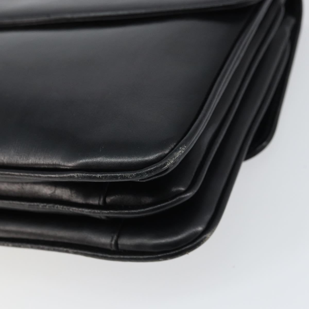 Celine Horse Carriage Leather Black Leather Shoulder Bag Bag (Pre-Owned)