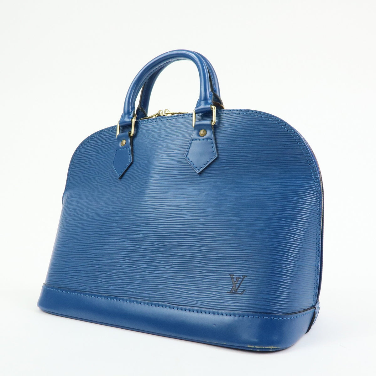 Louis Vuitton Alma Epi Leather Blue Leather Handbag (Pre-Owned)