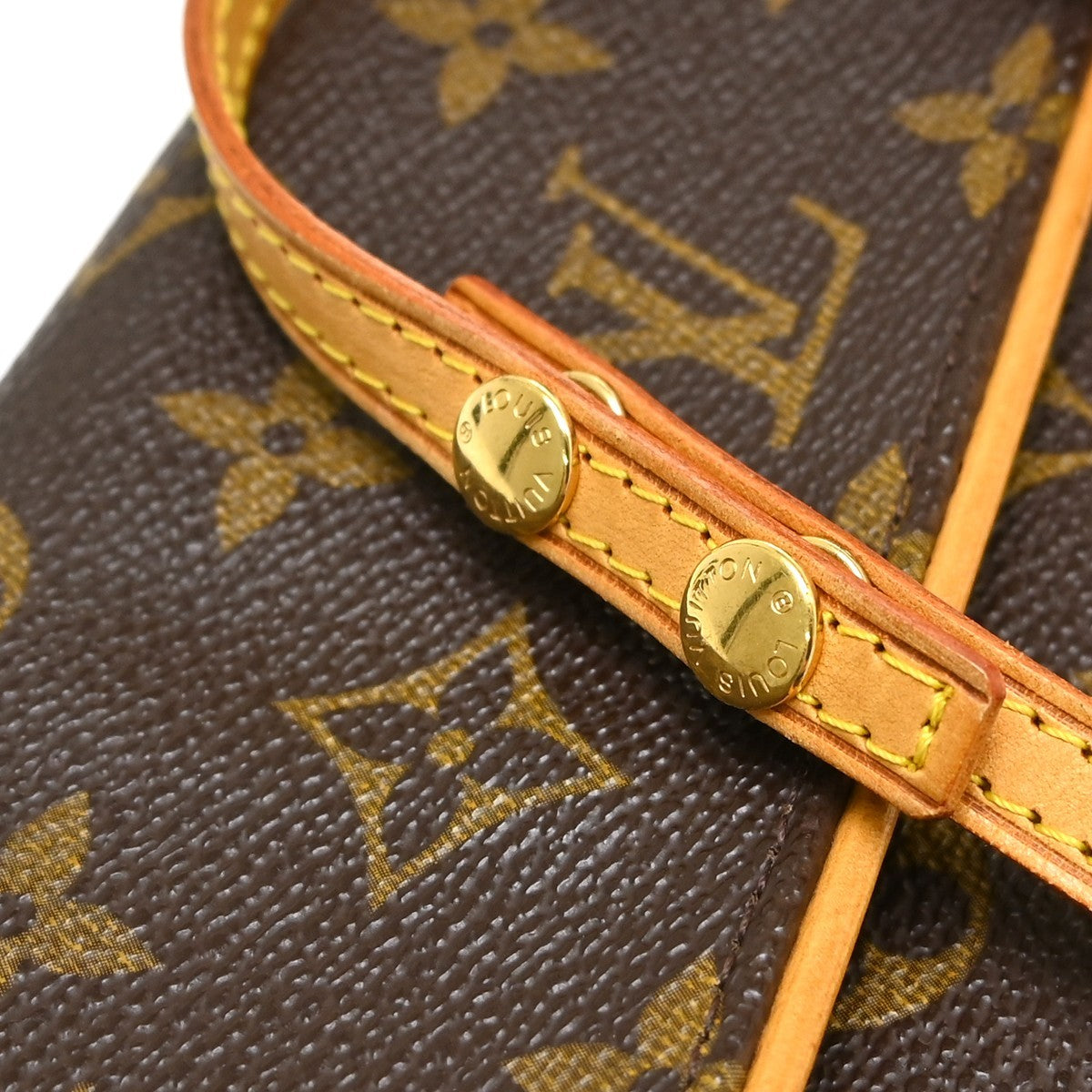 Louis Vuitton Twin Monogram Canvas Brown Canvas Clutche & Pouche Bag (Pre-Owned)