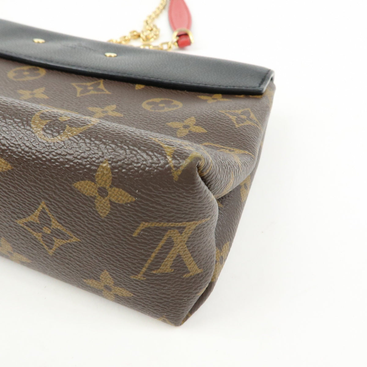 Louis Vuitton Saint Placide Monogram Canvas And Leather Brown Canvas Handbag (Pre-Owned)
