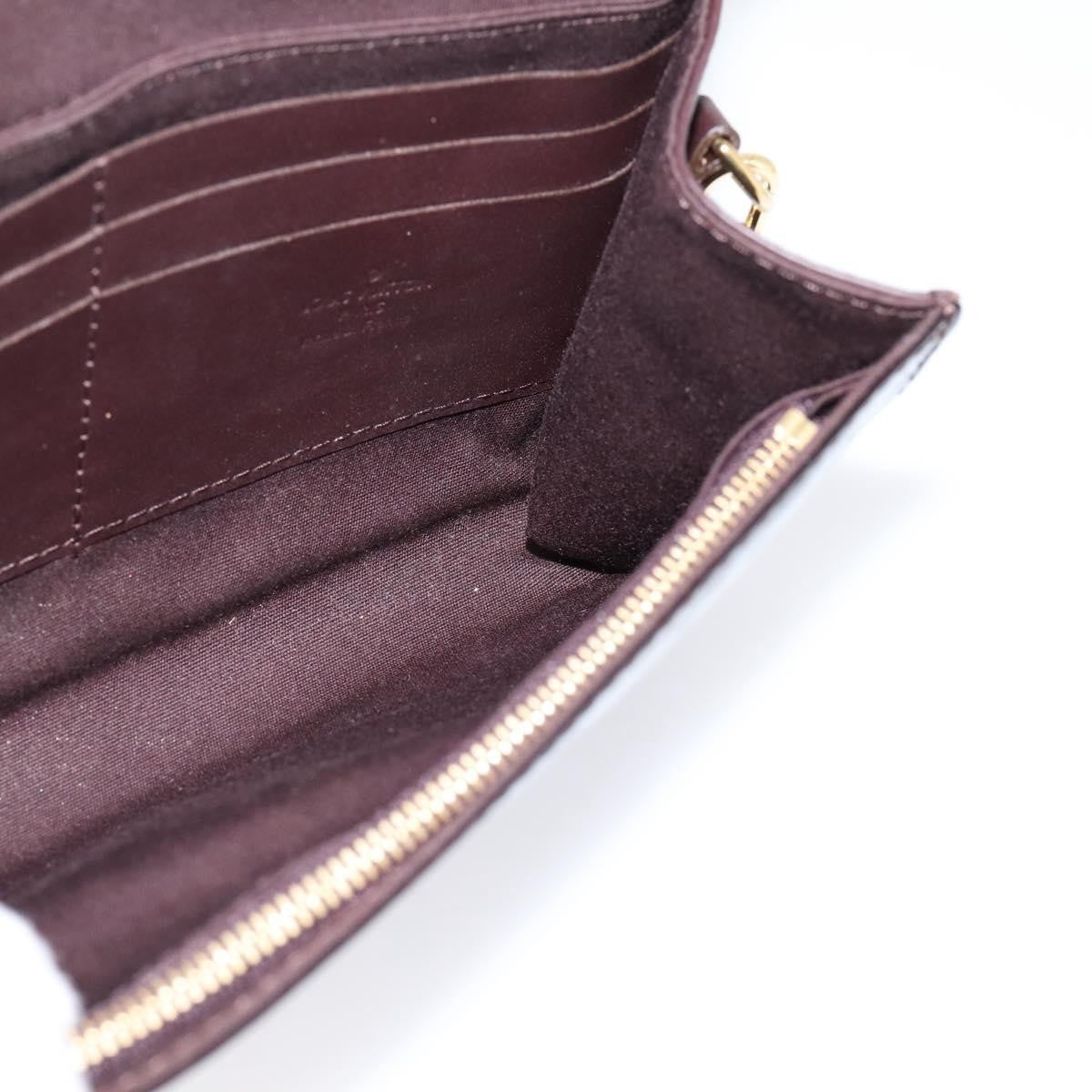 Louis Vuitton Bel Air Pochette Monogram Vernis Burgundy Patent_Leather Clutche & Pouche Bag (Pre-Owned)