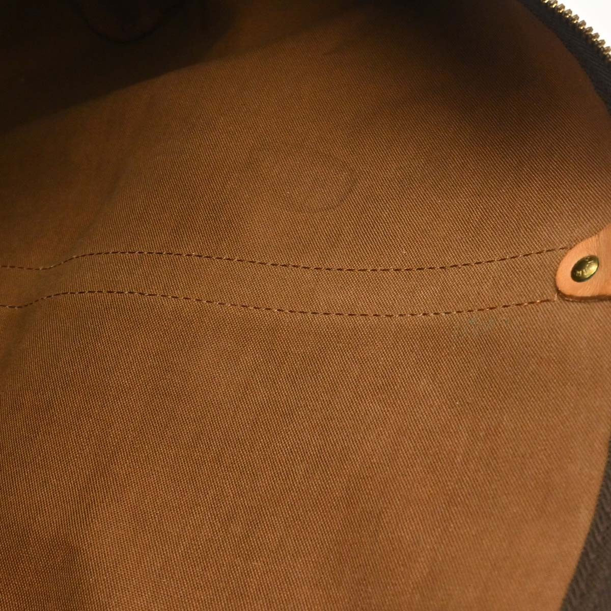 Louis Vuitton Keepall Monogram Canvas Brown Canvas Travel Bag Bag (Pre-Owned)