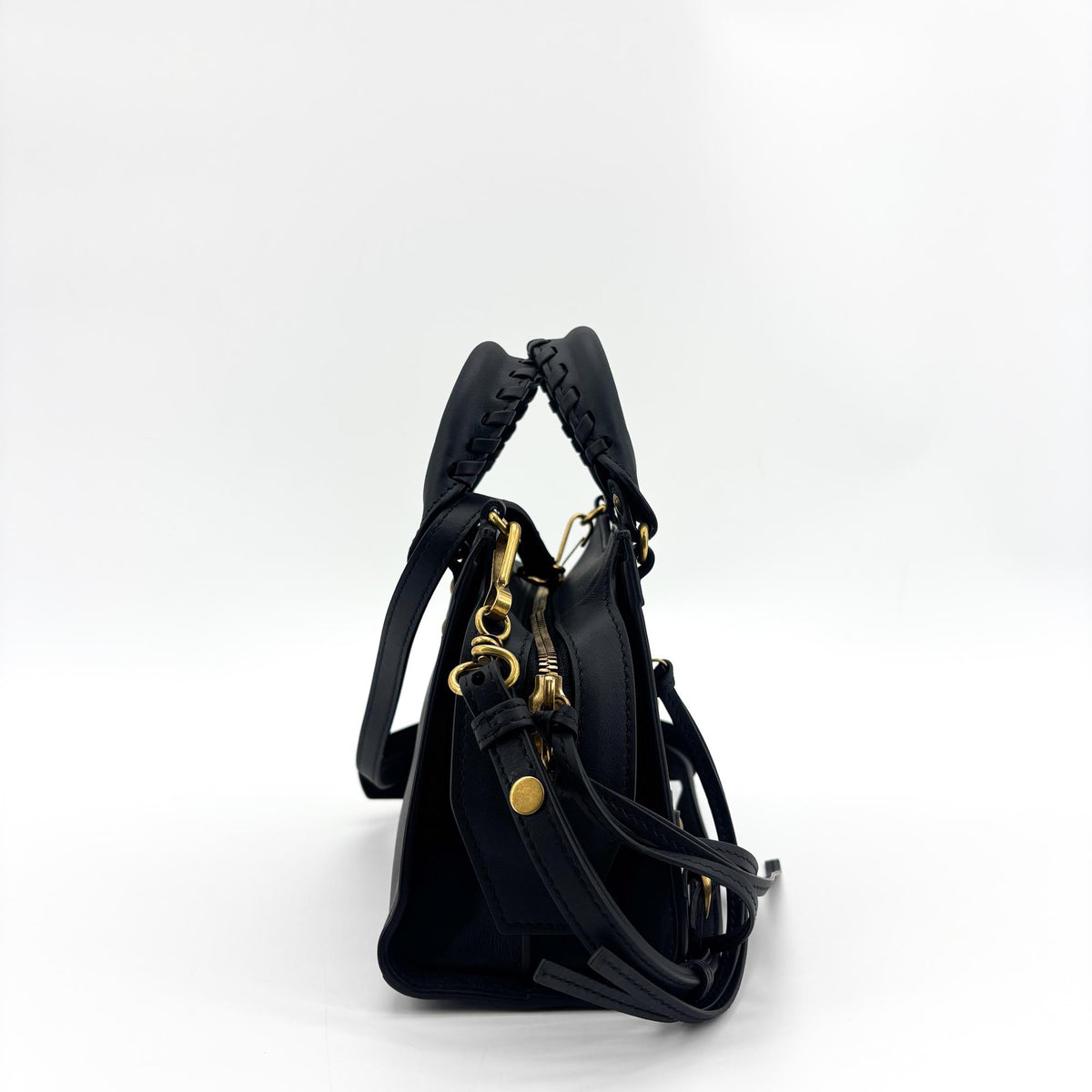 Balenciaga Neo Classic City Leather Black Leather Handbag (Pre-Owned)