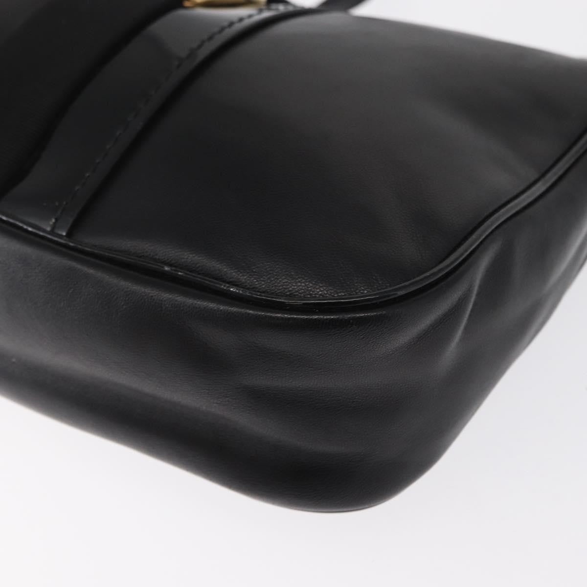 Salvatore Ferragamo Vala Leather Black Leather Shoulder Bag Bag (Pre-Owned)