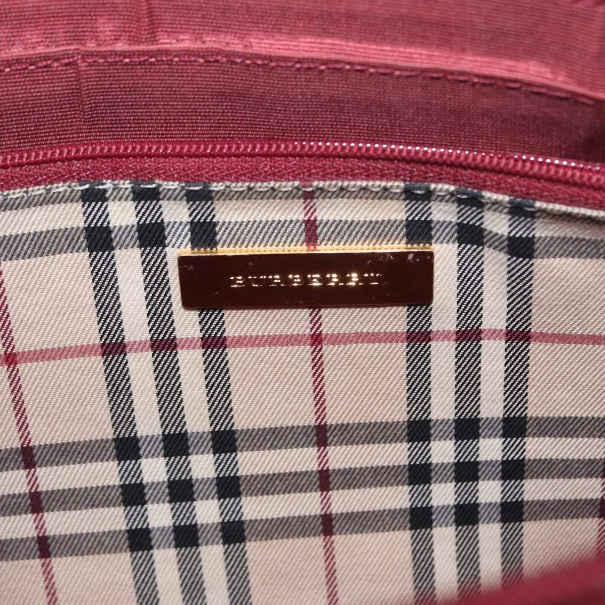 Burberry Vintage Leather Burgundy Leather Shoulder Bag Bag (Pre-Owned)