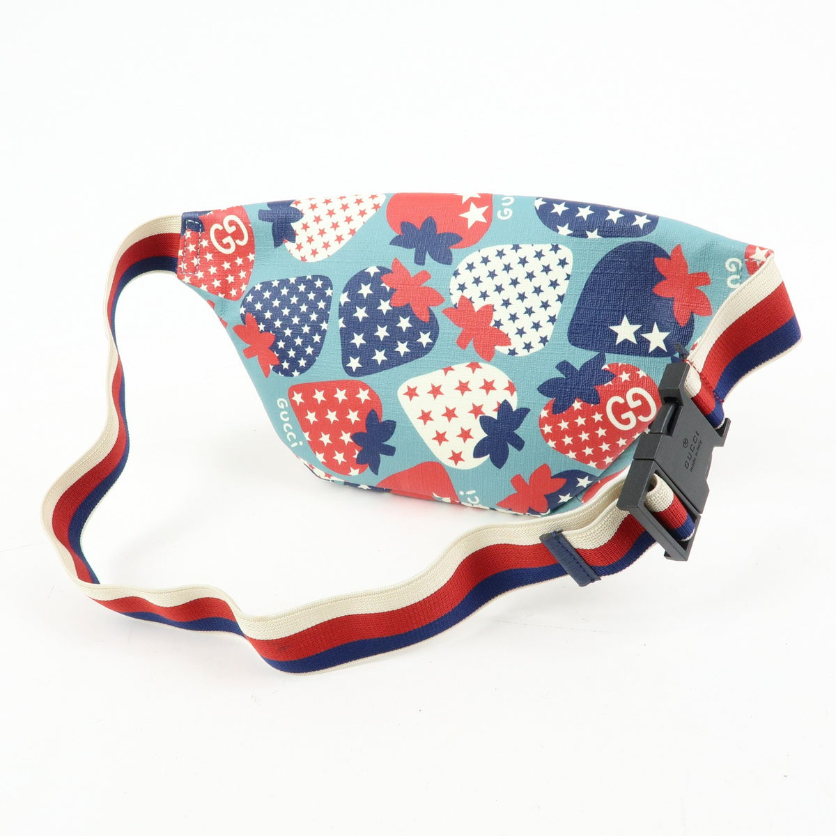 Gucci Children's Belt Printed Coated Canvas Multicolour Canvas Handbag (Pre-Owned)