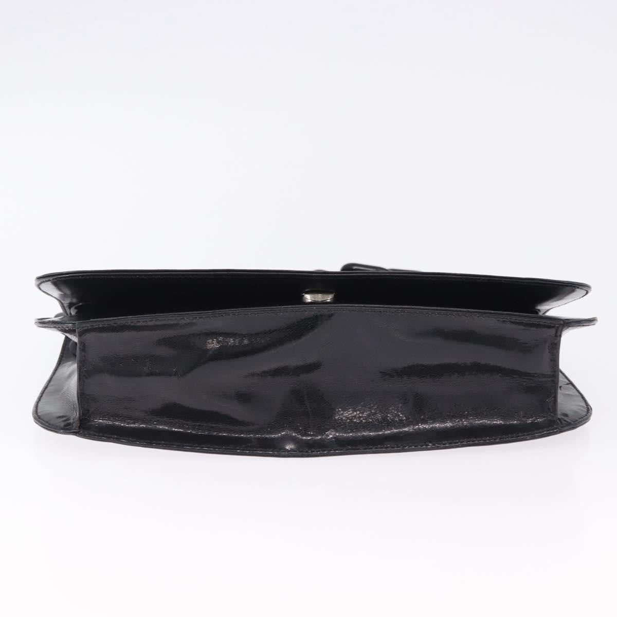 Prada Chain Shoulder Leather Black Leather Shoulder Bag Bag (Pre-Owned)