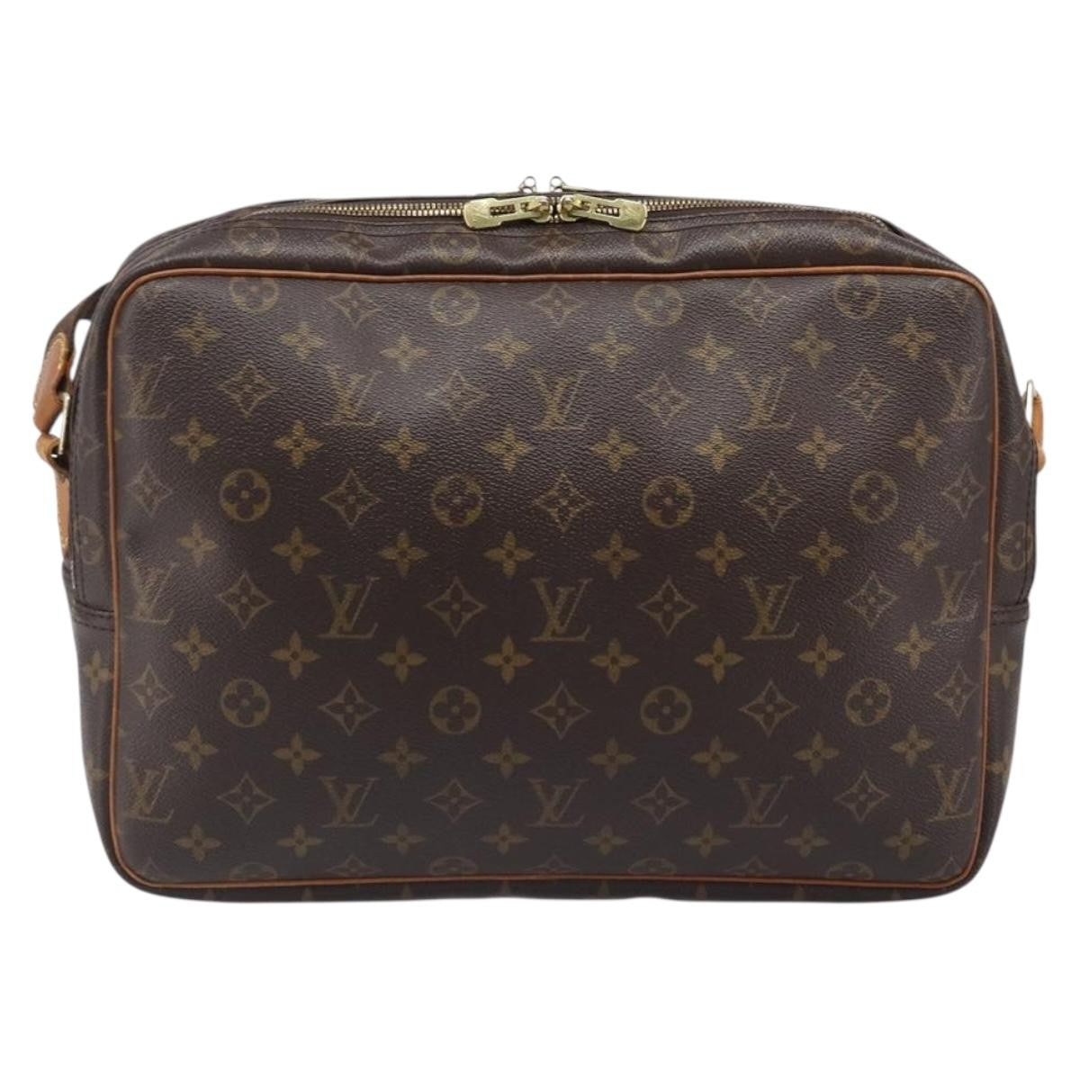 Louis Vuitton Reporter Monogram Brown Canvas Shoulder Bag Bag (Pre-Owned)