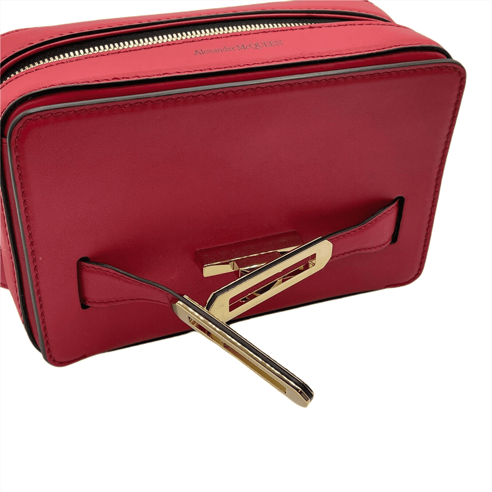 Alexander McQueen Myth Red Leather Crossbody Bag