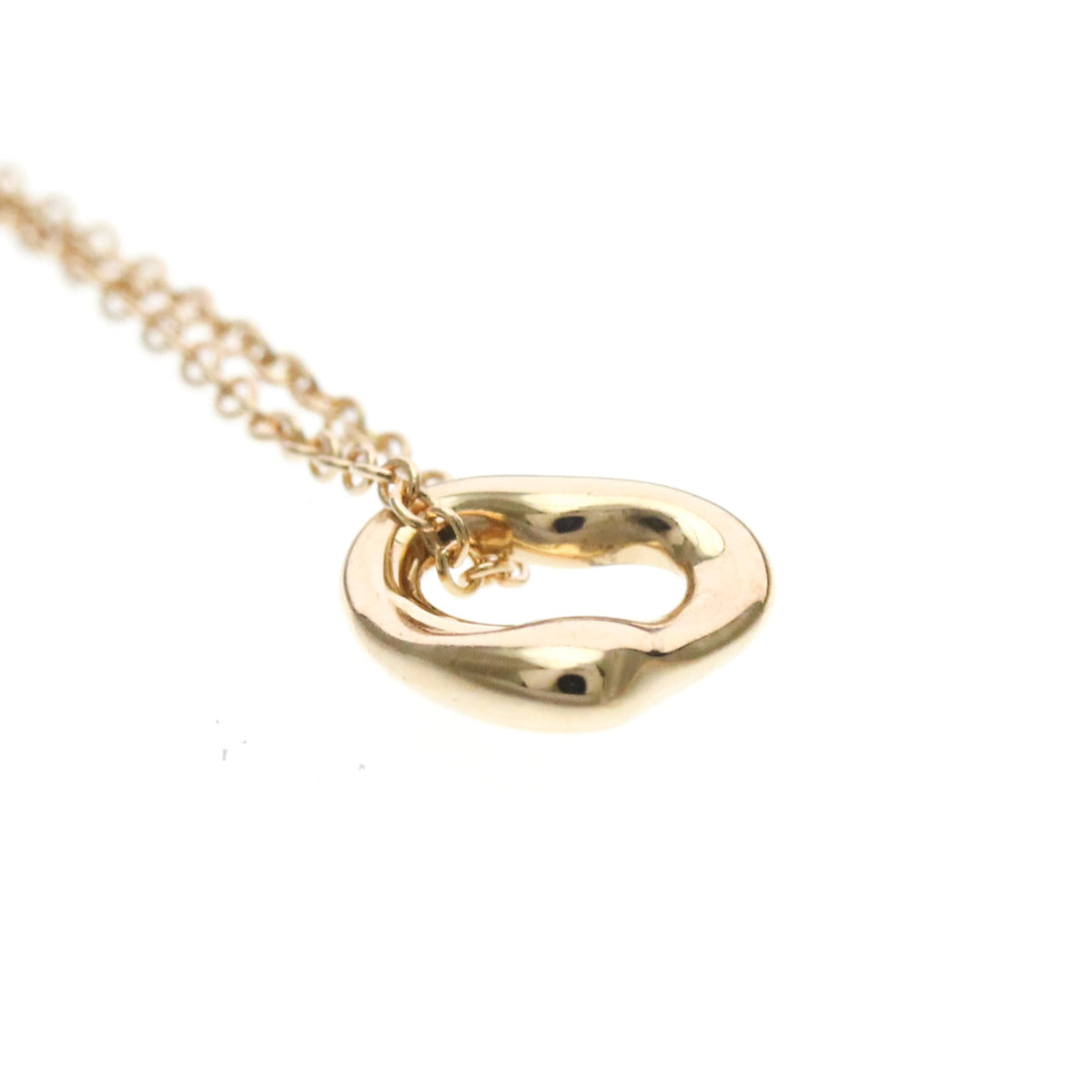 Tiffany & Co. Elsa Peretti Open Heart Pendant 18K Rose Gold Gold Pink_Gold Necklace Jewelry (Pre-Owned)