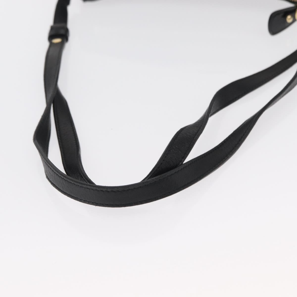 Salvatore Ferragamo Vala Leather Black Leather Shoulder Bag Bag (Pre-Owned)