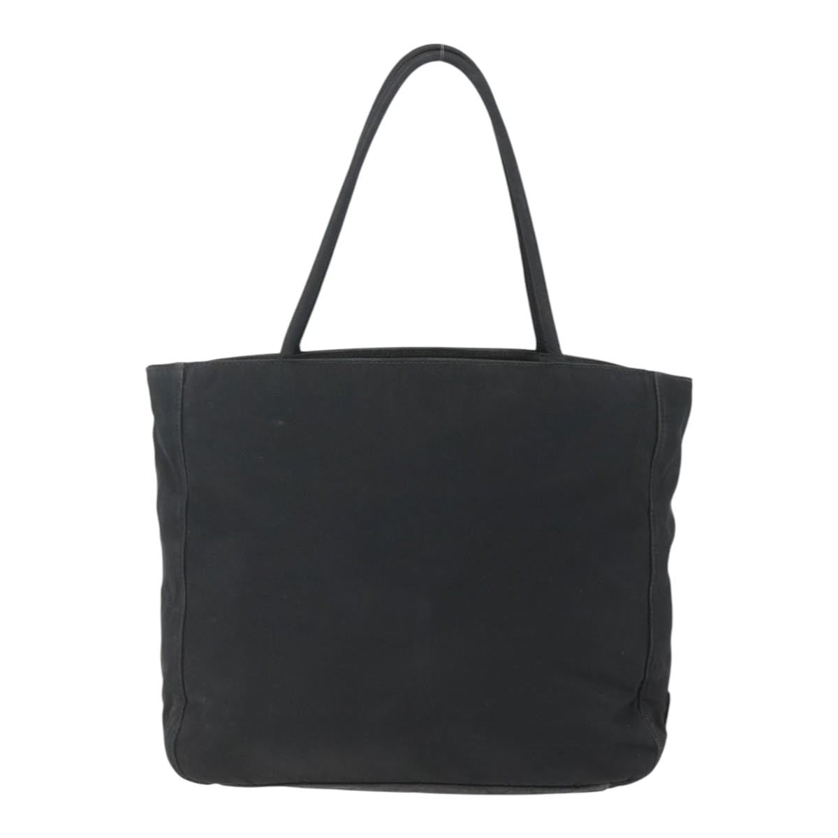 Prada Vintage Tote Tessuto Black Nylon Tote Bag Bag (Pre-Owned)