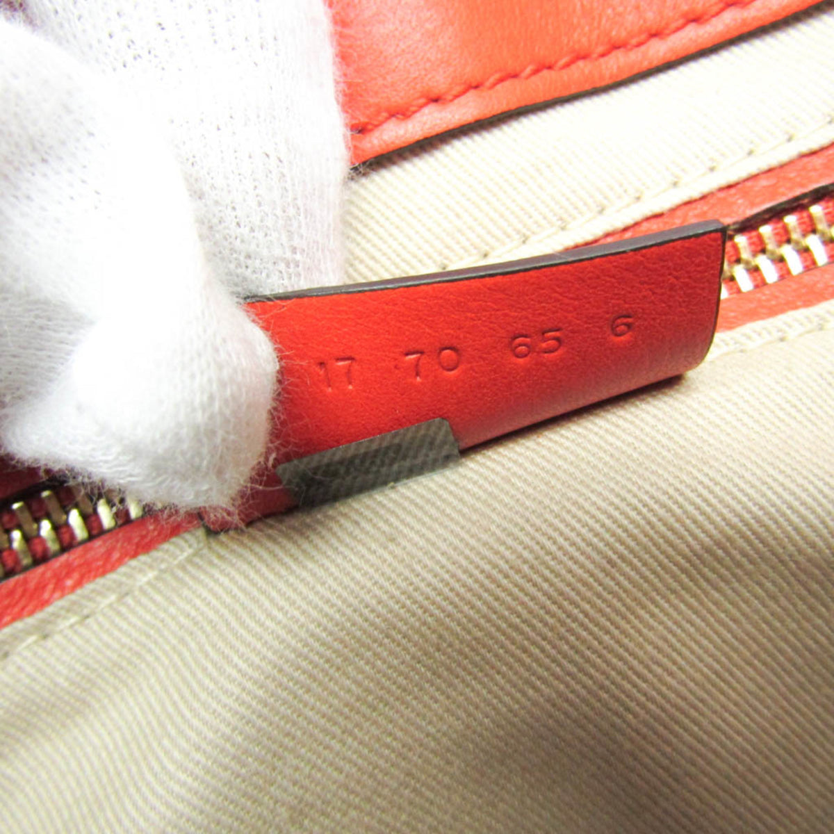 Chloe Faye Leather And Suede Orange Leather Backpack Bag (Pre-Owned)