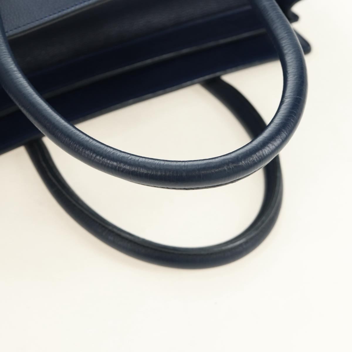 Celine Luggage Smooth Leather Navy Leather Tote Bag Bag (Pre-Owned)