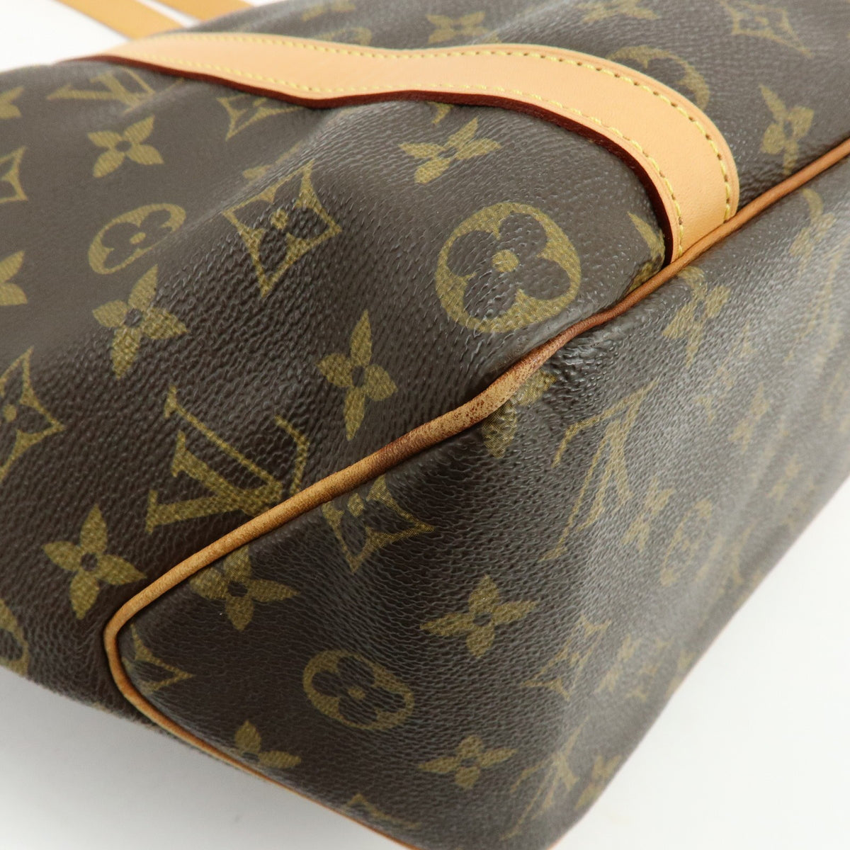 Louis Vuitton Shopping Sac Monogram Canvas Brown Canvas Handbag (Pre-Owned)
