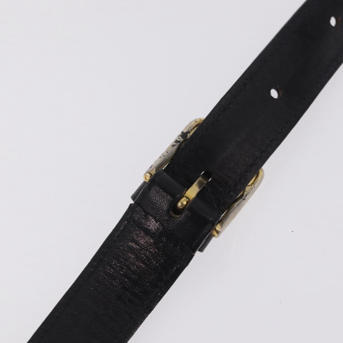 Celine Shoulder Leather Black Leather Shoulder Bag Bag (Pre-Owned)