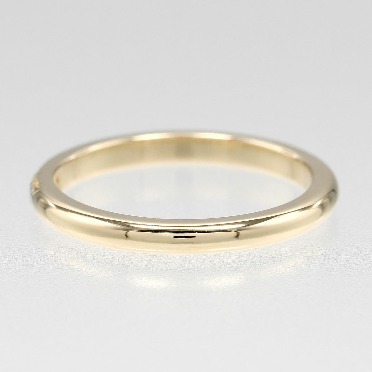 Tiffany & Co. Classic Wedding Band 3 Diamonds 18K Yellow Gold Gold Yellow_Gold Ring Jewelry (Pre-Owned)