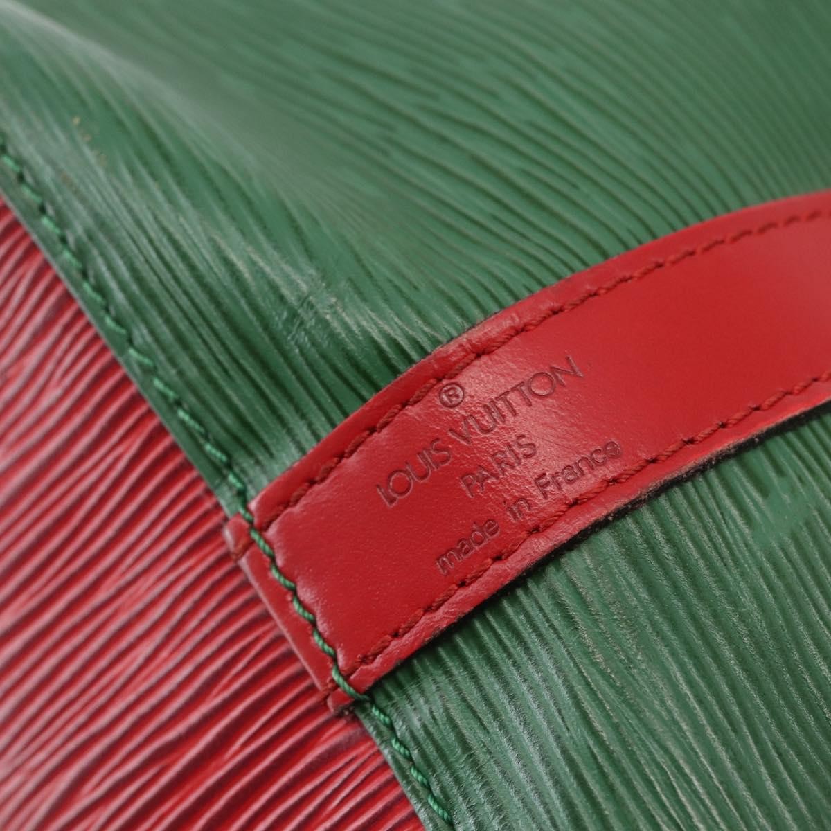 Louis Vuitton Bicolor Petit Noe Epi Leather Green Leather Bag (Pre-Owned)