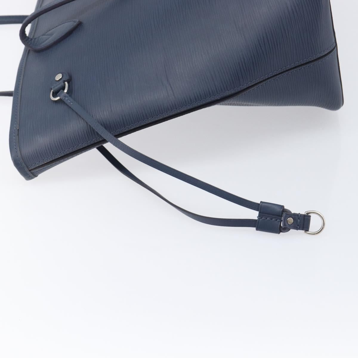 Louis Vuitton Neverfull Epi Leather Blue Leather Tote Bag Bag (Pre-Owned)