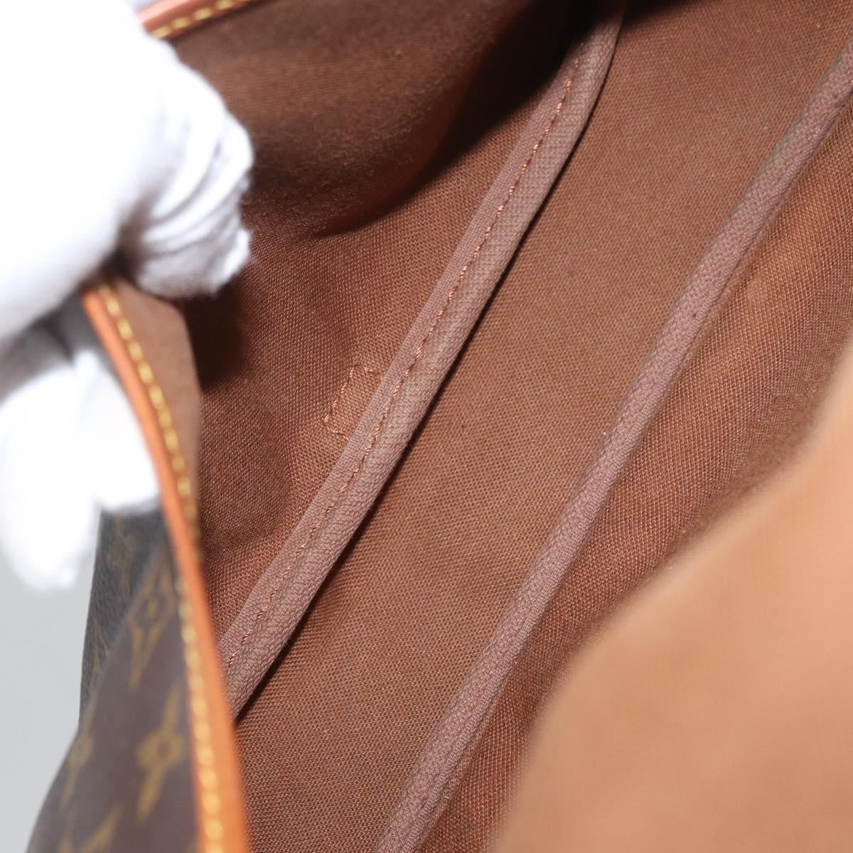Louis Vuitton Saumur Monogram Canvas Brown Canvas Shoulder Bag Bag (Pre-Owned)