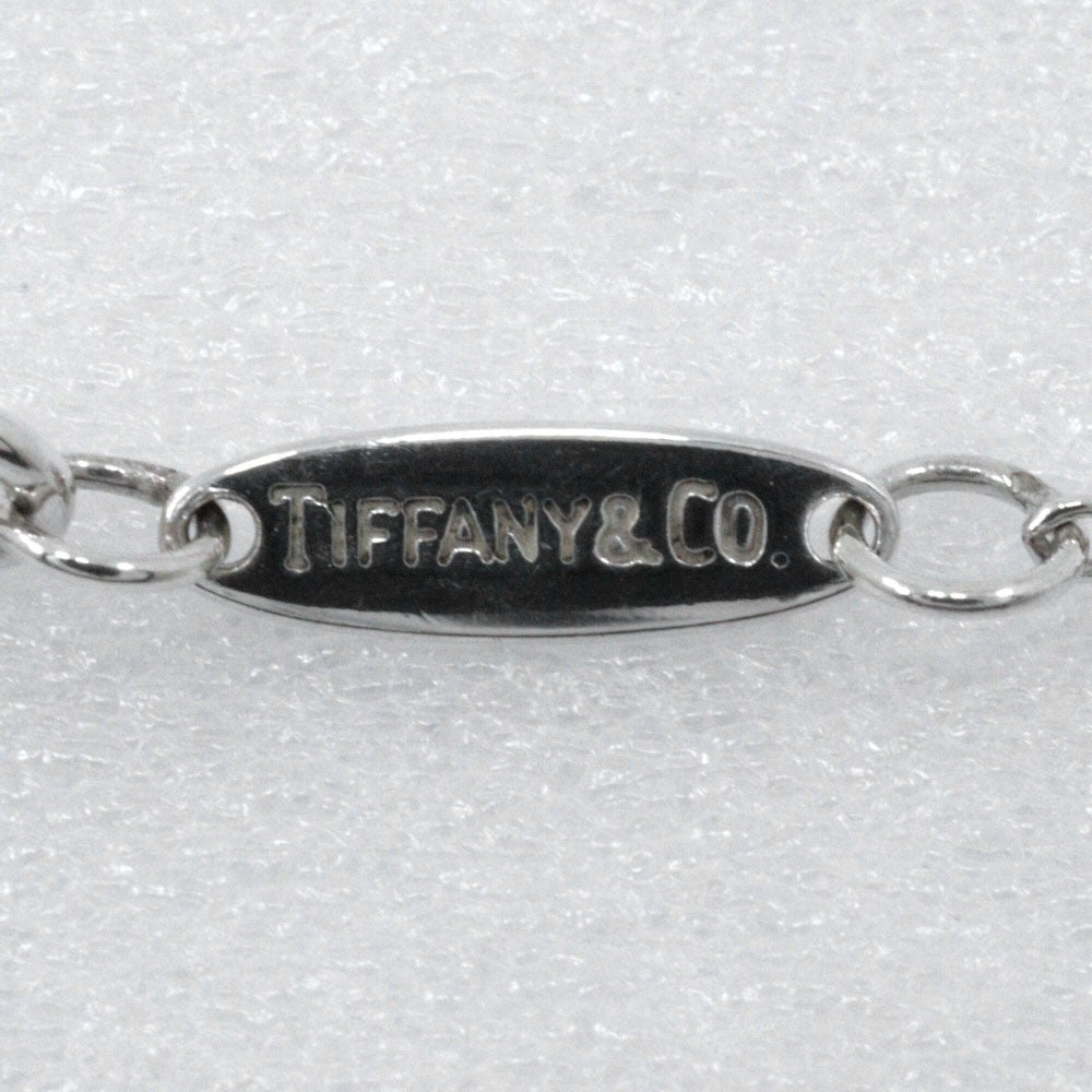 Tiffany & Co. Elsa Peretti Open Heart Pendant Sterling Silver With Diamond Silver Silver Necklace Jewelry (Pre-Owned)