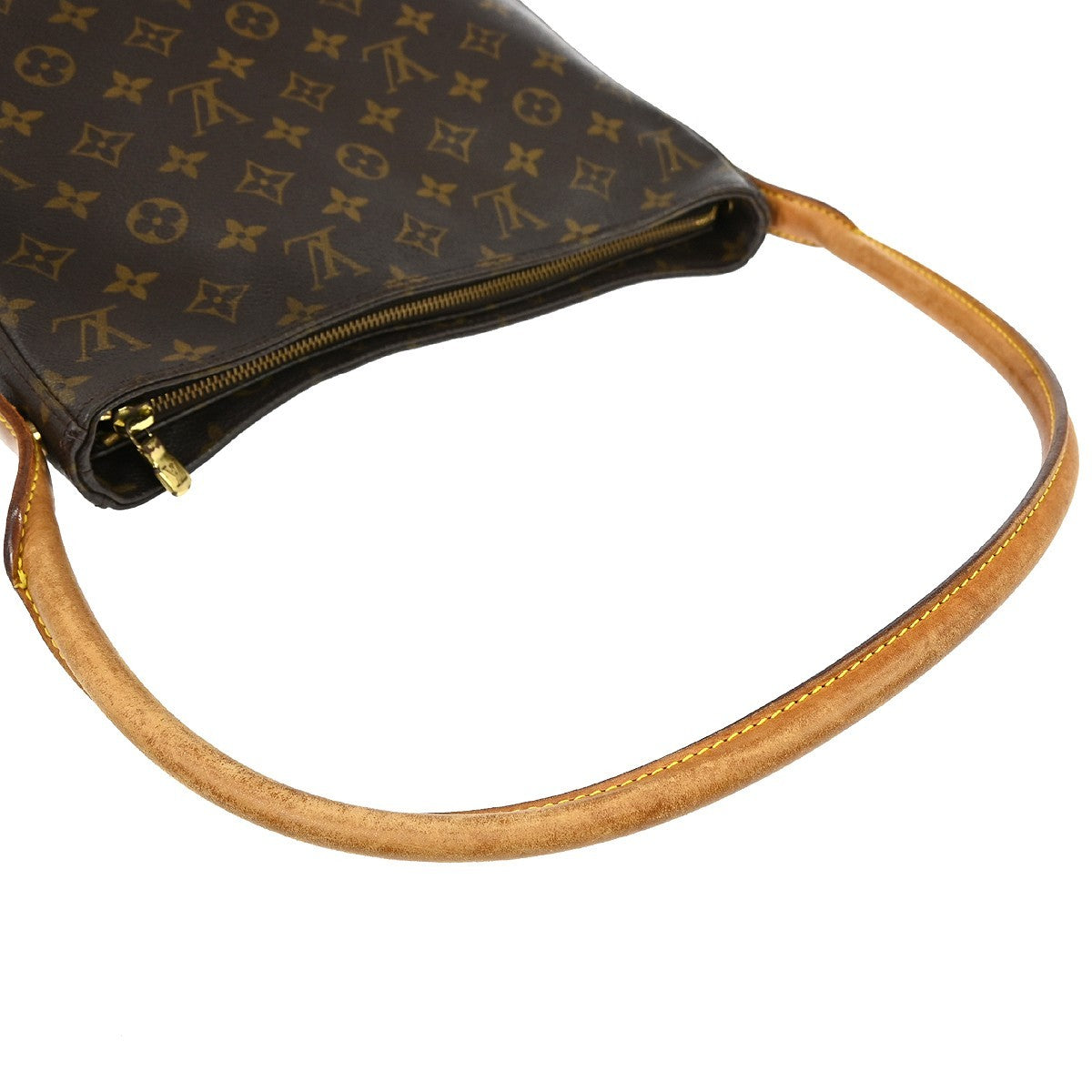 Louis Vuitton Looping Monogram Canvas Brown Canvas Handbag (Pre-Owned)