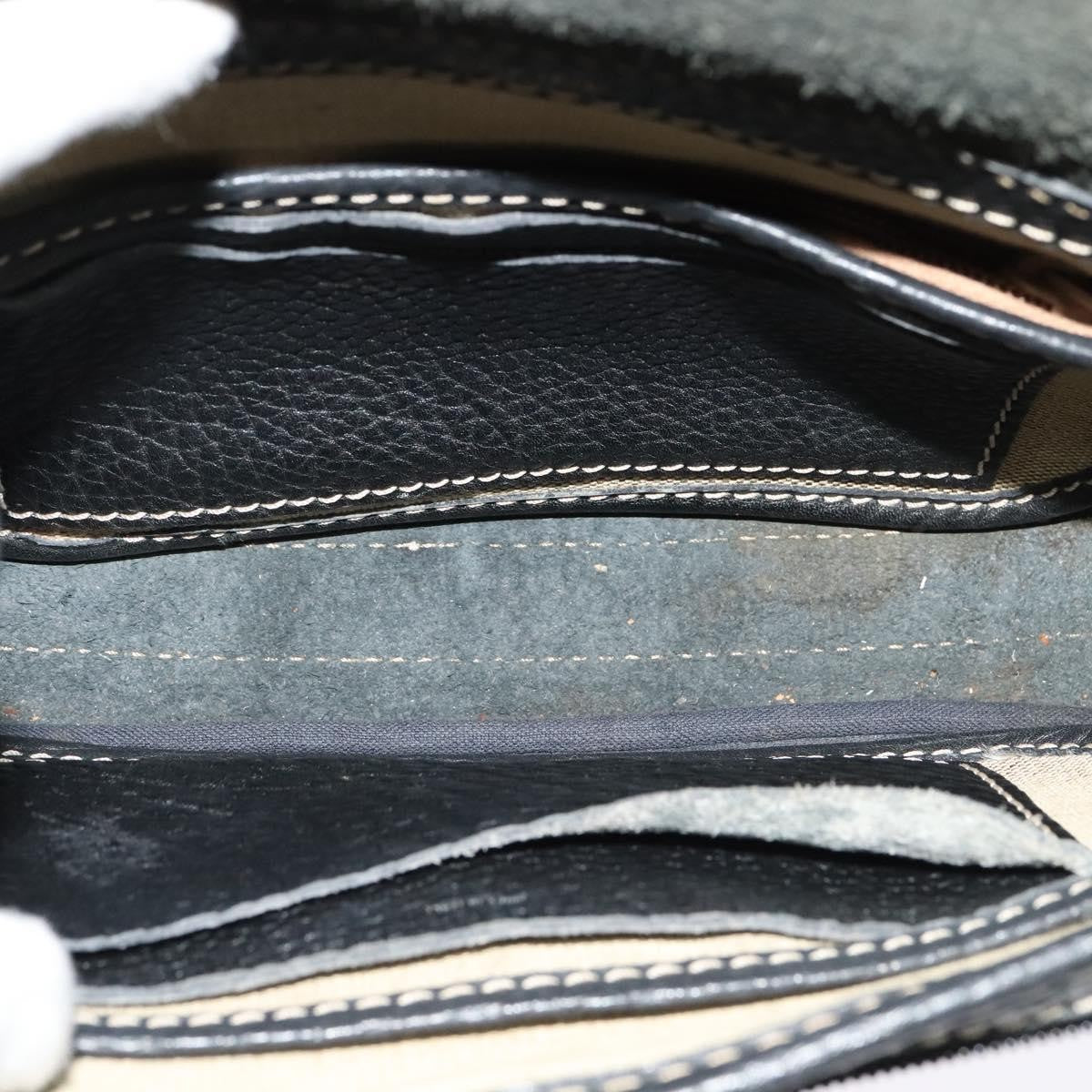 Celine Vintage Leather Black Leather Shoulder Bag Bag (Pre-Owned)