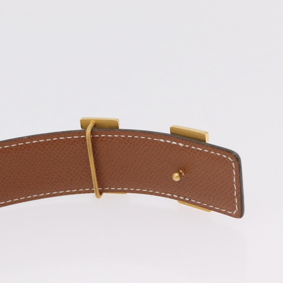 Hermes Constance Reversible Belt Leather Black Leather Belts Accessory (Pre-Owned)